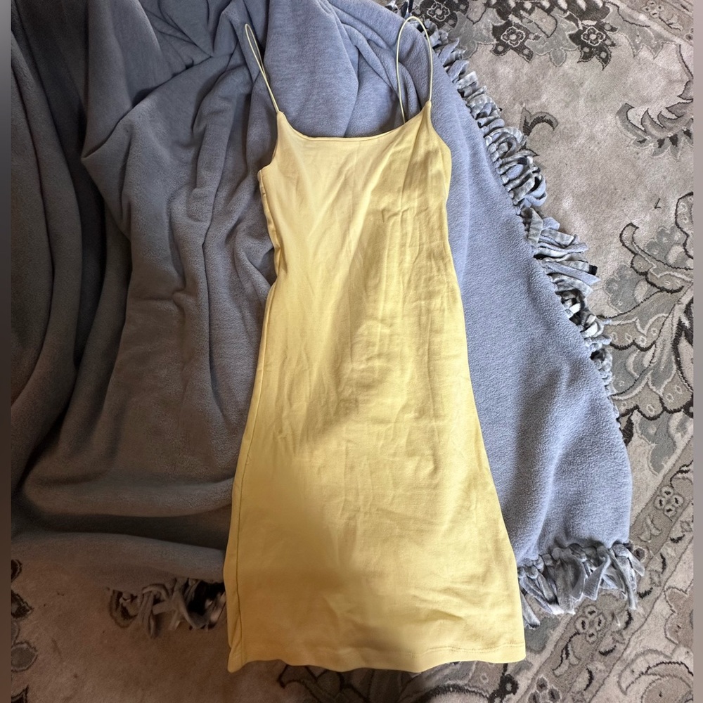 LIGHT YELLOW ZARA MINI DRESS